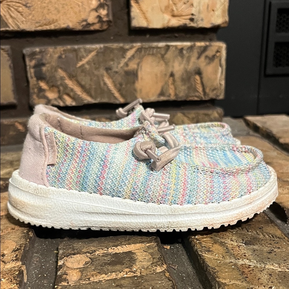 Hey Dude Toddler Pastel Slip On Shoes Size 7C